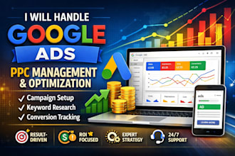 handle google ads PPC management and optimization
