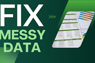 clean and fix your messy excel or CSV data fast