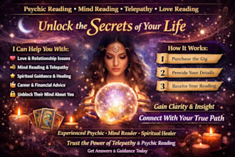 provide telepathy mind reading psychic reading