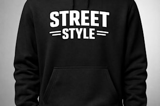 design creative custom hoodie and streetwear designs