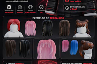 create high quality 3d roblox ugc accessories and hair