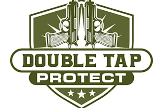 design awesome gun logo with free source files