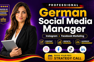 be german social media manager instagram and facebook marketing content creator