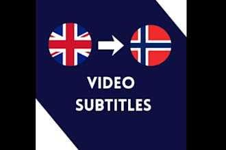 offer norwegian subtitles for english videos