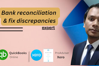 do bank reconciliation in quickbooks online qbo or xero,cleanup, fix discrepancy