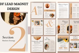 design pdf lead magnet ebook, workbook design, book layout design