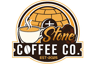 design starbuck coffee shop bar or restaurant logo branding