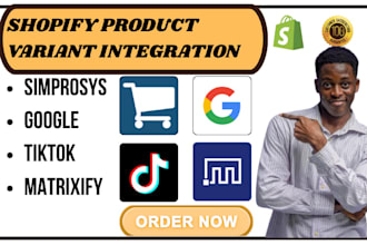 setup shopify store sales channel simprosys google tiktok matrixify facebook