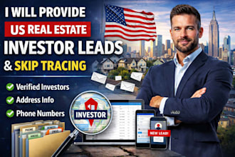 provide targeted US real estate investor leads and skip tracing
