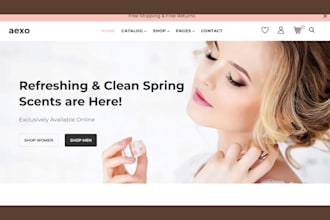 perfume shopify store pefume website fragrance store fragrance perfume logo