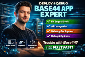 deploy and debug base44 bug fixing base44 app base44 integration fix web app