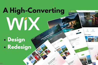 design, redesign, fix and develop your wix website or wix author website