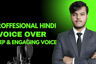 record a professional voice over in hindi