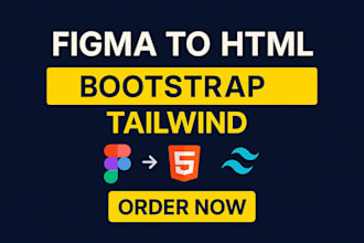 build a modern, responsive landing page or react component from your design