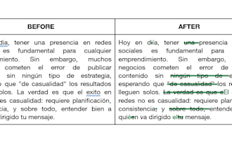 proofread and edit your spanish text for grammar, style, and clarity
