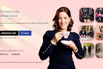 design premium website hero banners or logo
