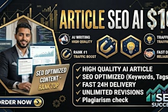 article SEO 1000 mots ia livré en 1h