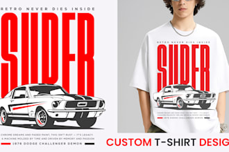 design modern minimalist custom t shirt design