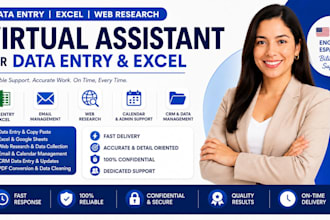 be your bilingual virtual assistant for data entry, excel, and admin support