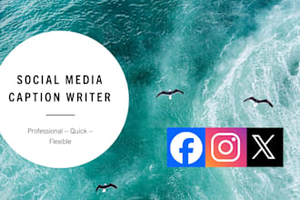 help develop professional and related social media captions