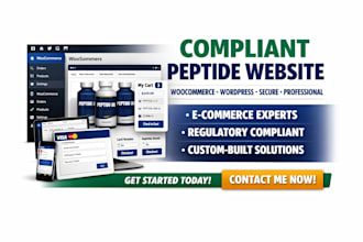 build a compliant peptide website with woocommerce and wordpress