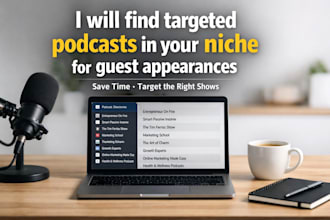 find targeted podcasts in your niche for guest appearances and outreach