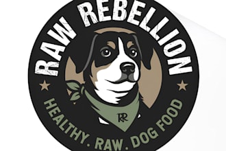 create modern dog, pet, cat and minimalist  animal logo