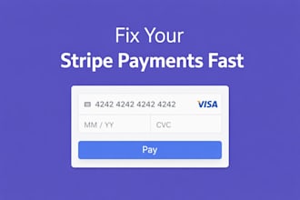 set up or fix your stripe payments and subscriptions