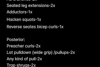create a custom training plan