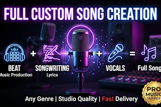 create custom cinematic and country songs with full production and vocals
