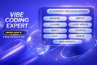 develop websites using lovable, base44 and replit