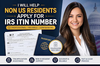 help non US residents apply for irs itin number