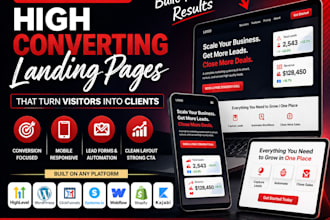 create a high converting landing page on gohighlevel and wordpress