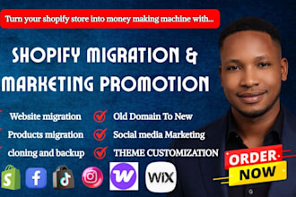 migrate wordpress to shopify woocommerce to shopify wix to shopify