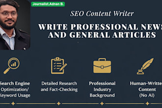 write professional news and general articles