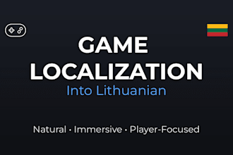 localize your video game or board game into lithuanian