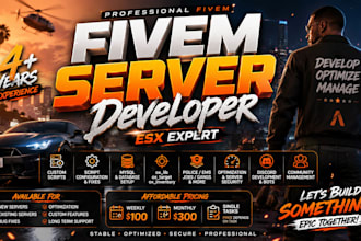 create or modify your fivem esx server developer