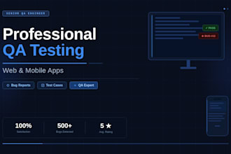 do manual QA testing for web and mobile apps and report bugs