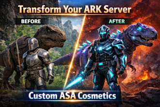 create custom ark asa cosmetic mods, skins, and assets