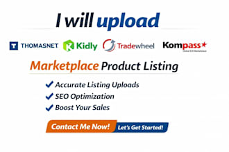 upload thomasnet kidly tradewheel kompass tradeindia marketplace product listing