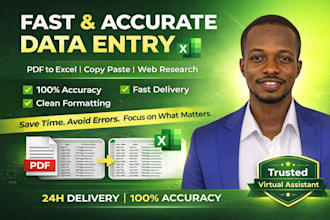 do accurate data entry and copy paste tasks