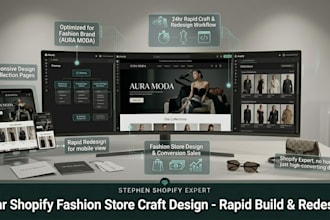 craft 24hr shopify fashion store design