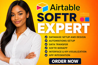 setup softr airtable ai automation database CRM and client portal
