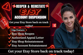 reinstate suspended etsy account with appeal letter, live chat for etsy reopen