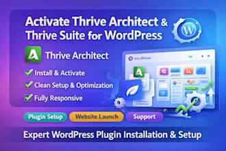 activate thrive architect and thrive suite license for wordpress