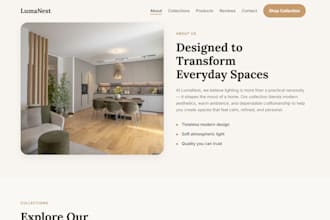 build a responsive landing page in HTML CSS javascript