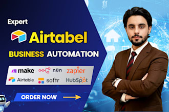 build airtable automation workflows using n8n and make com