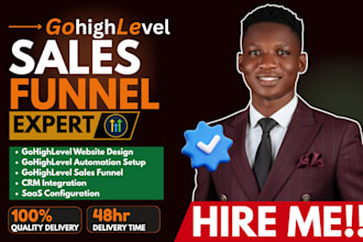 be gohighlevel expert for go highlevel website sales funnel workflow automation