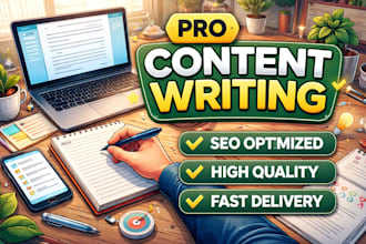 create a professional content page or article