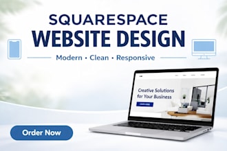 design or redesign a modern squarespace website
